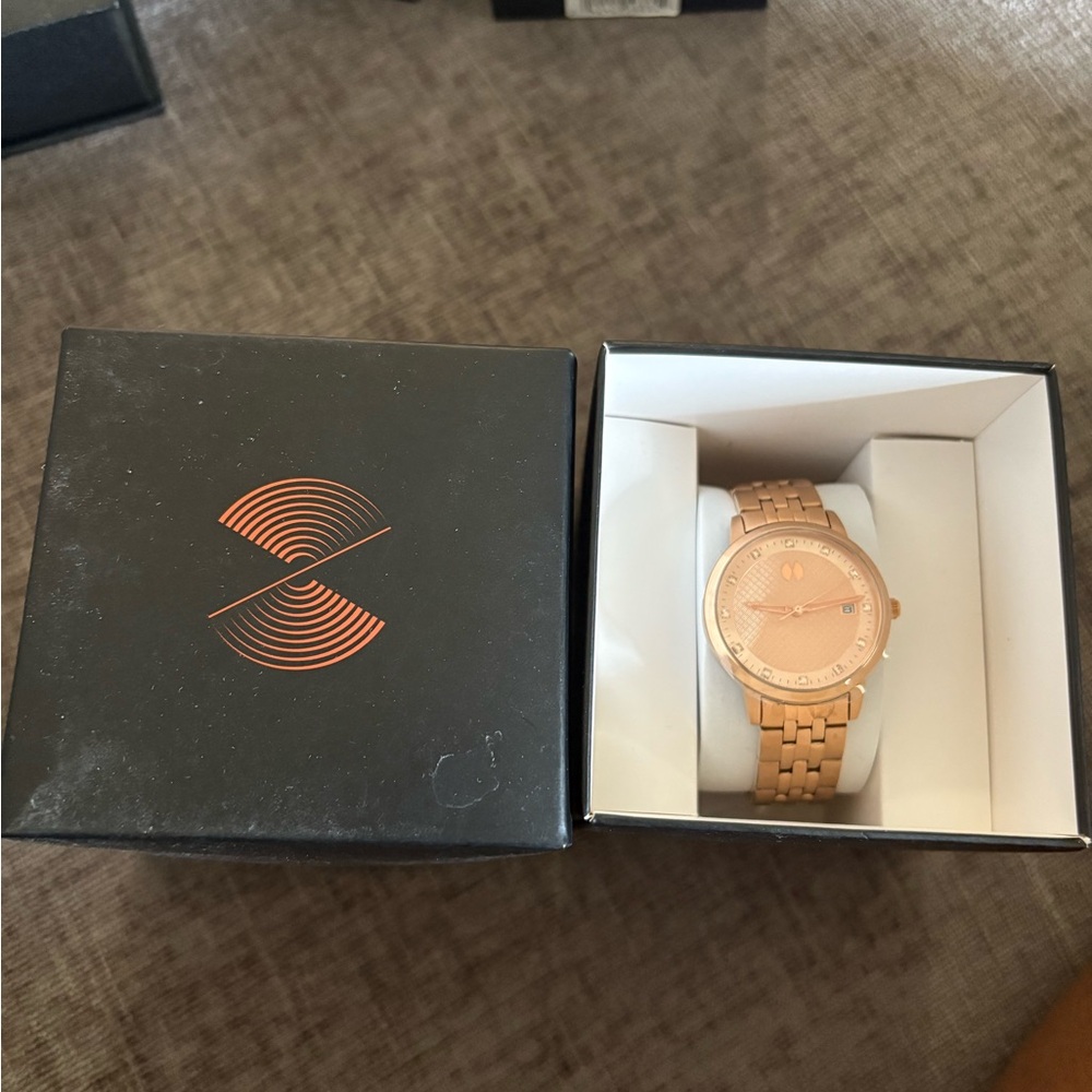 Rose Gold Watch with Box